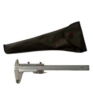 Mitutoyo Vernier Caliper W/ Fine Adjust Range 9” 1/128” 1/1000” with pouch